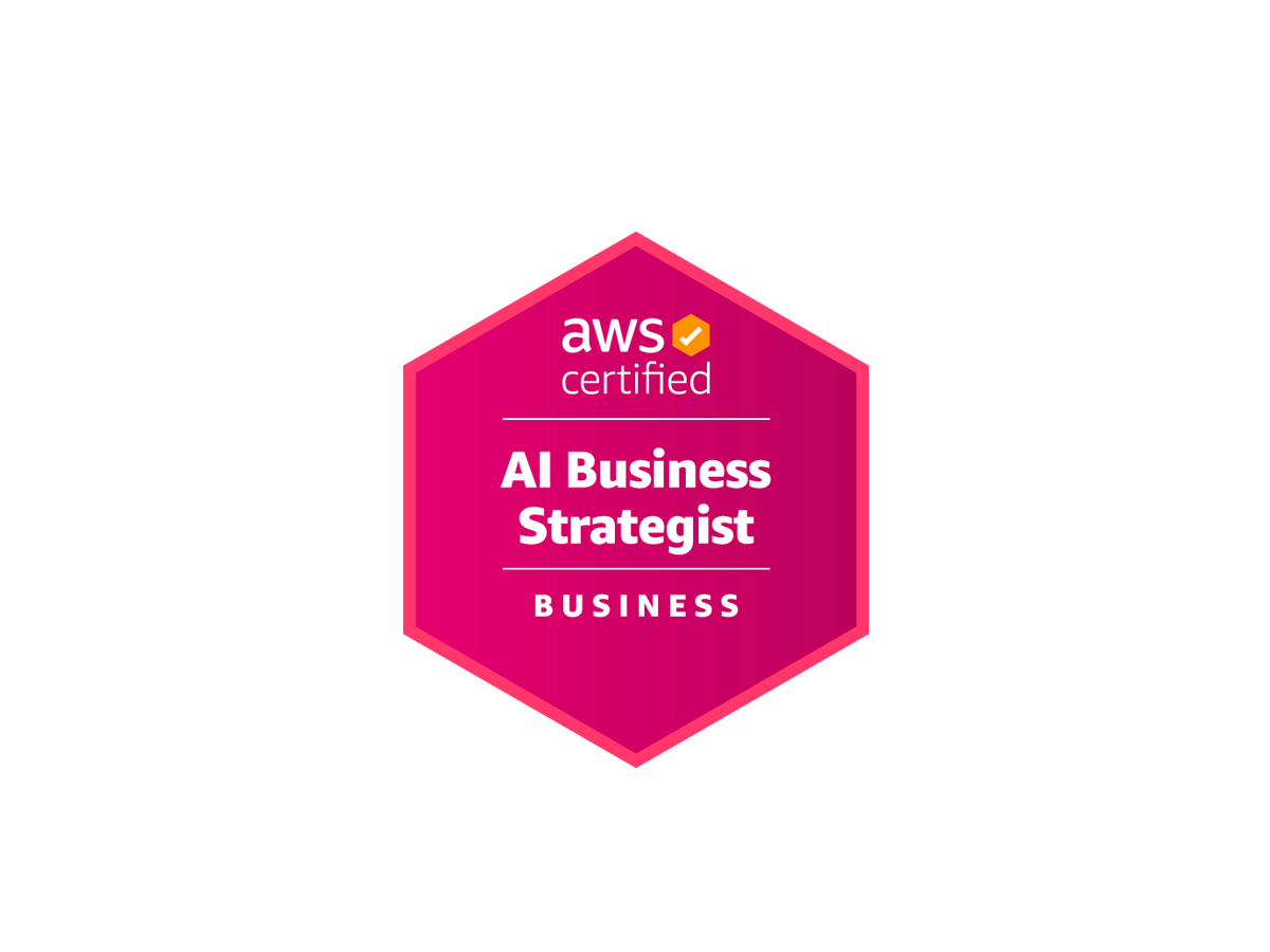 AWS Certified AI Business Strategist – Business badge held by Mactores engineers