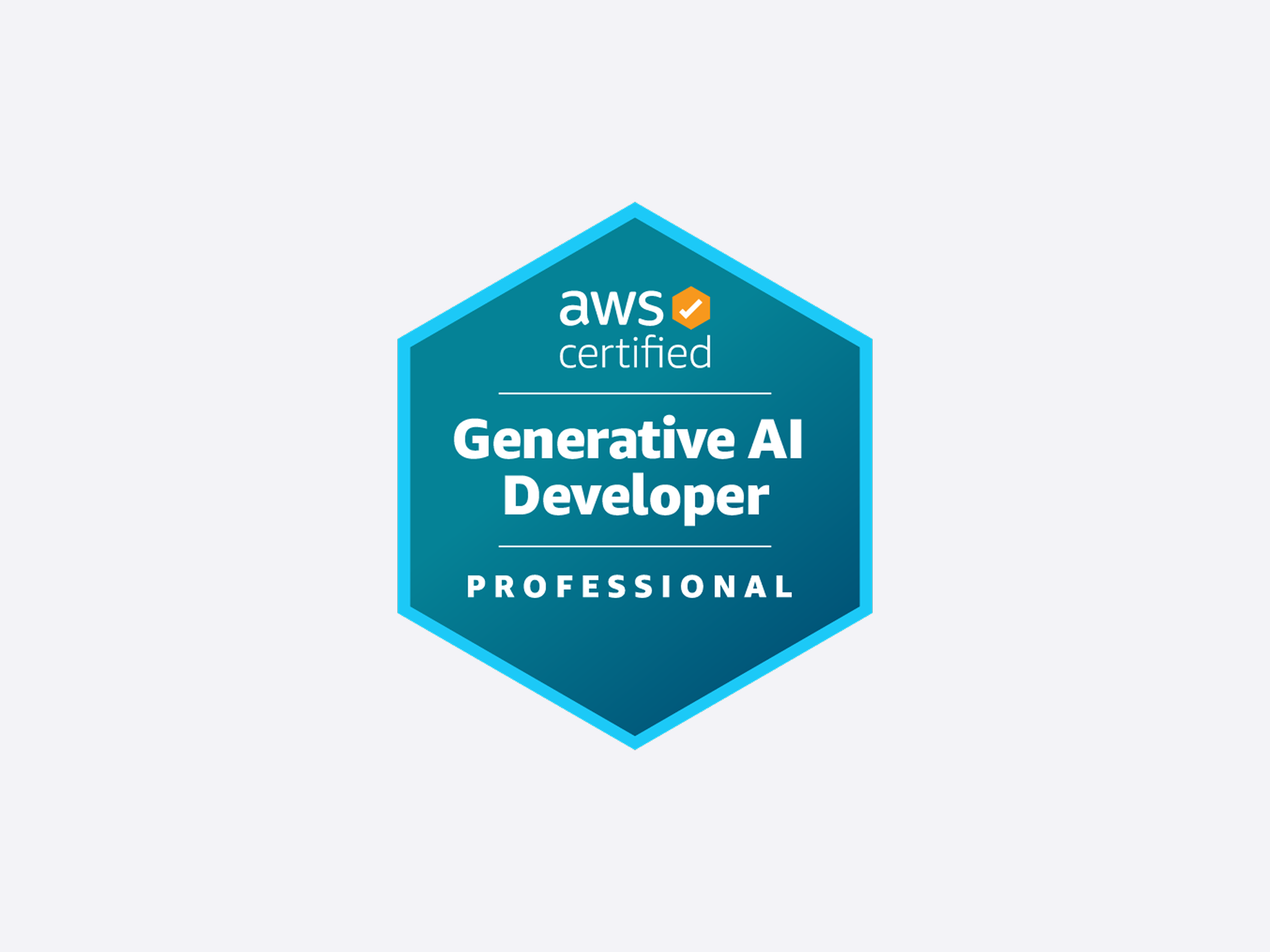 AWS Certified Generative AI Developer – Professional badge held by Mactores engineers
