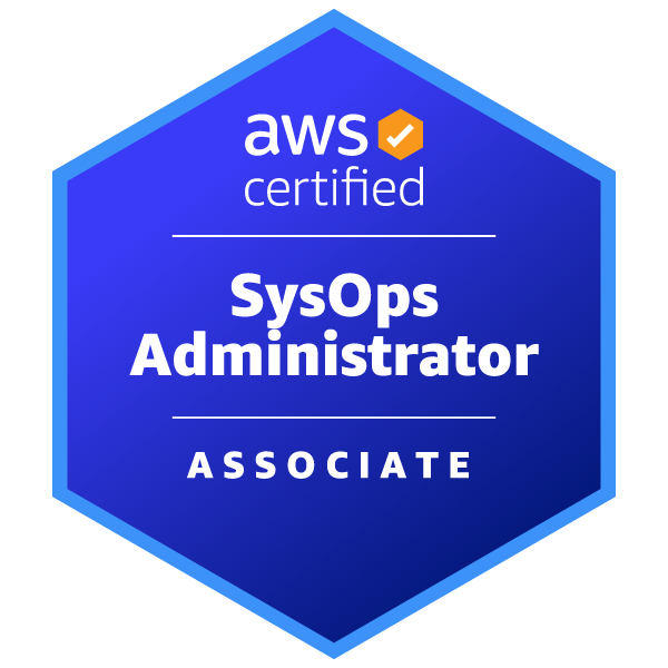 AWS Certified SysOps Administrator – Associate badge held by Mactores engineers